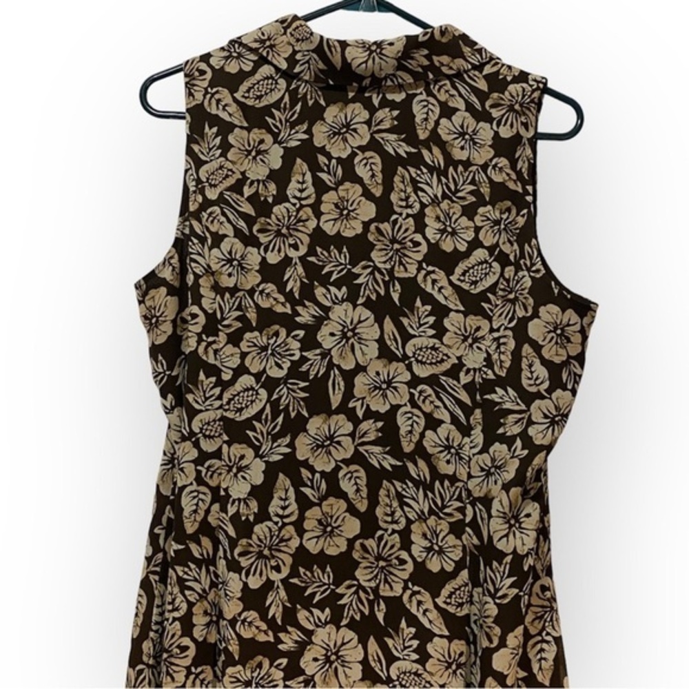 Coldwater Creek Dress Women’s Size P16 Button Down Front Sleeveless - Picture 10 of 11